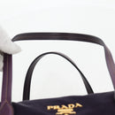 PRADA Shoulder Bag Nylon Purple Gold Auth BA4080V-8