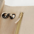 CHANEL Matelasse 25 Double Flap Chain Bag Lamb Skin Gold CC Auth BA4084SM-21