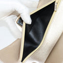 CHANEL Matelasse 25 Double Flap Chain Bag Lamb Skin Gold CC Auth BA4084SM-22