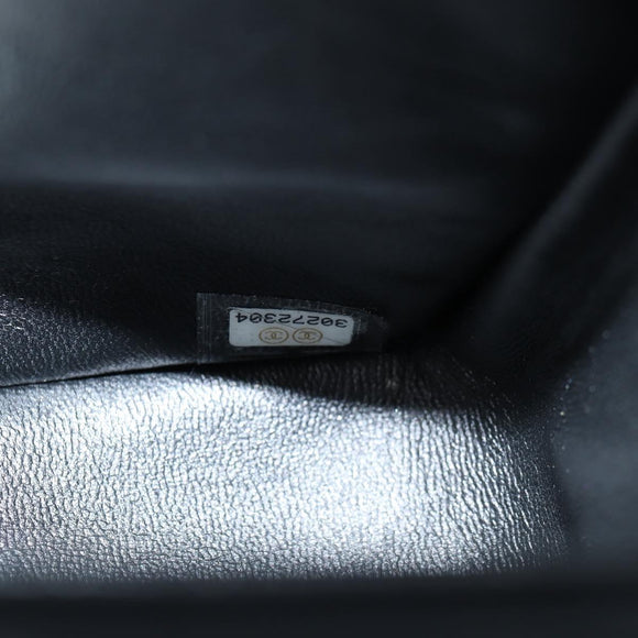 CHANEL Matelasse 25 Double Flap Chain Bag Lamb Skin Gold CC Auth BA4084SM