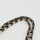 CHANEL Matelasse 25 Double Flap Chain Bag Lamb Skin Gold CC Auth BA4084SM-14