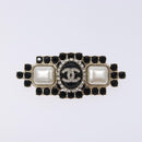 CHANEL COCO Mark Brooch metal Black CC Auth BA4085M-2