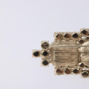 CHANEL COCO Mark Brooch metal Black CC Auth BA4085M-4