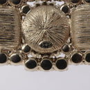 CHANEL COCO Mark Brooch metal Black CC Auth BA4085M-6