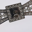 CHANEL COCO Mark Brooch metal Silver CC Auth BA4086M-6