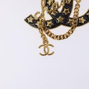 CHANEL COCO Mark Brooch metal Gold CC Auth BA4087M-3