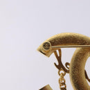 CHANEL COCO Mark Brooch metal Gold CC Auth BA4087M-5