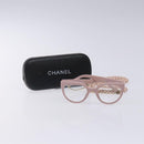 CHANEL COCO Mark Ball Chain Strap Glasses Plastic Pink CC Auth BA4089-12