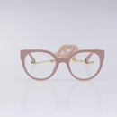 CHANEL COCO Mark Ball Chain Strap Glasses Plastic Pink CC Auth BA4089-13