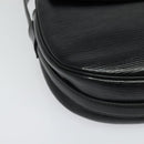 LOUIS VUITTON Epi Jeune Fille MM Shoulder Bag Black M52152 LV Auth BA4090-15