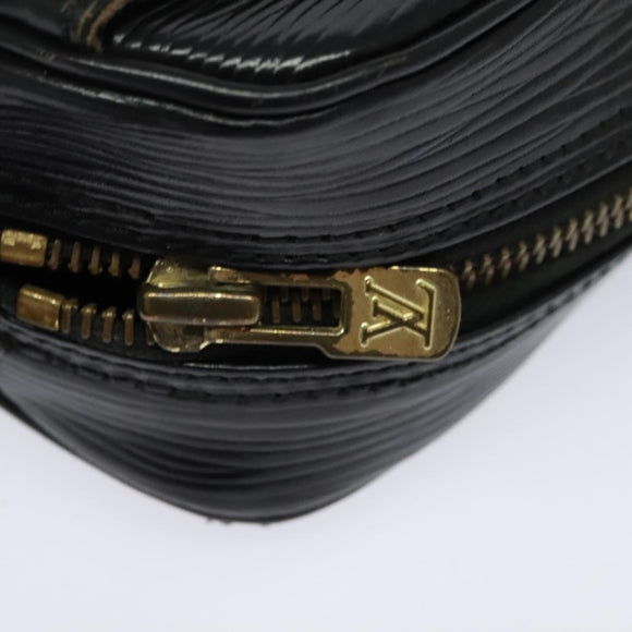 LOUIS VUITTON Epi Jeune Fille MM Shoulder Bag Black M52152 LV Auth BA4090