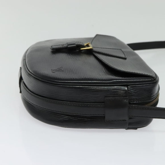 LOUIS VUITTON Epi Jeune Fille MM Shoulder Bag Black M52152 LV Auth BA4090