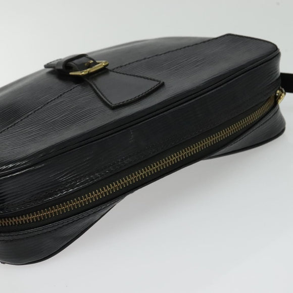 LOUIS VUITTON Epi Jeune Fille MM Shoulder Bag Black M52152 LV Auth BA4090