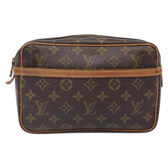 LOUIS VUITTON Monogram Compiegne 23 Clutch Bag M51847 LV Auth BA4092