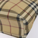 BURBERRY Nova Check Tote Bag PVC Beige Auth BA4094-10