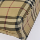 BURBERRY Nova Check Tote Bag PVC Beige Auth BA4094-13
