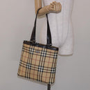 BURBERRY Nova Check Tote Bag PVC Beige Auth BA4094-20