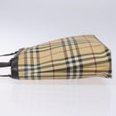 BURBERRY Nova Check Tote Bag PVC Beige Auth BA4094-5