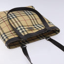 BURBERRY Nova Check Tote Bag PVC Beige Auth BA4094-6