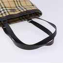 BURBERRY Nova Check Tote Bag PVC Beige Auth BA4094-7