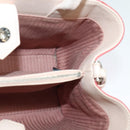 FENDI Petite to Jules Hand Bag Leather 2way Pink Silver Auth BA4096-19