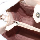 FENDI Petite to Jules Hand Bag Leather 2way Pink Silver Auth BA4096-20