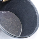 Christian Dior Chain Vanity Pouch Leather Black Gold Auth BA4097-17