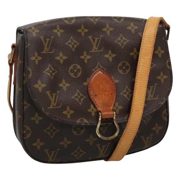 LOUIS VUITTON Monogram Saint Cloud GM Shoulder Bag M51242 LV Auth BA411