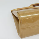 LOUIS VUITTON Monogram Vernis Roxbury Drive Hand Bag Noisette M91372 Auth BA4113-9