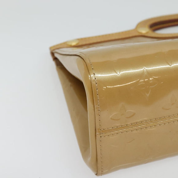 LOUIS VUITTON Monogram Vernis Roxbury Drive Hand Bag Noisette M91372 Auth BA4113