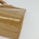 LOUIS VUITTON Monogram Vernis Roxbury Drive Hand Bag Noisette M91372 Auth BA4113-14