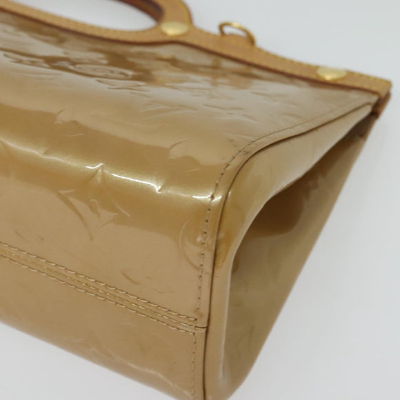 LOUIS VUITTON Monogram Vernis Roxbury Drive Hand Bag Noisette M91372 Auth BA4113