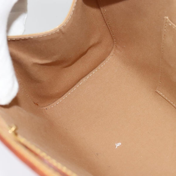 LOUIS VUITTON Monogram Vernis Roxbury Drive Hand Bag Noisette M91372 Auth BA4113