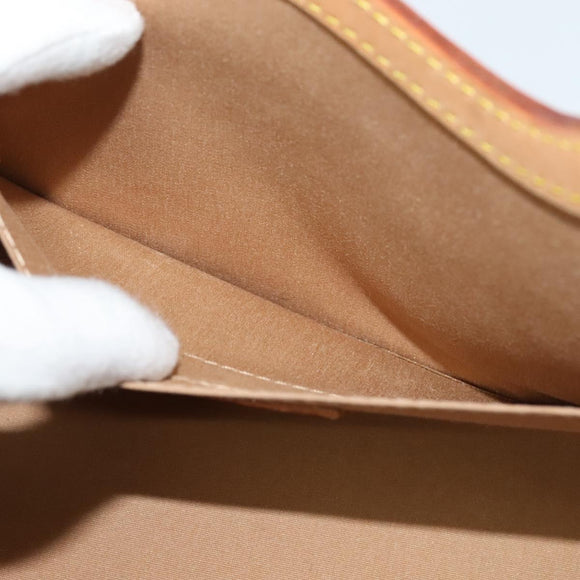 LOUIS VUITTON Monogram Vernis Roxbury Drive Hand Bag Noisette M91372 Auth BA4113