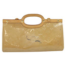 LOUIS VUITTON Monogram Vernis Roxbury Drive Hand Bag Noisette M91372 Auth BA4113-13