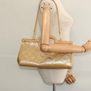 LOUIS VUITTON Monogram Vernis Roxbury Drive Hand Bag Noisette M91372 Auth BA4113-21