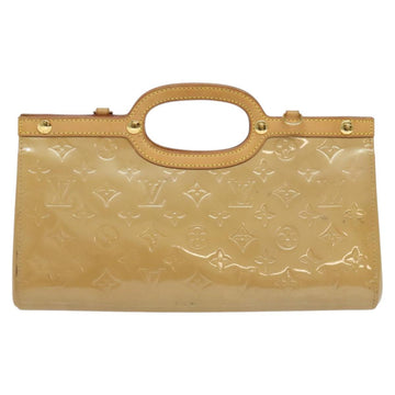 LOUIS VUITTON Monogram Vernis Roxbury Drive Hand Bag Noisette M91372 Auth BA4113 - 0
