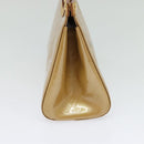 LOUIS VUITTON Monogram Vernis Roxbury Drive Hand Bag Noisette M91372 Auth BA4113-3