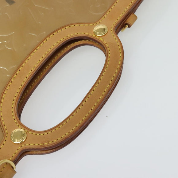 LOUIS VUITTON Monogram Vernis Roxbury Drive Hand Bag Noisette M91372 Auth BA4113
