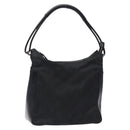 GUCCI GG Canvas Shoulder Bag Nylon Black Silver 001 3766 Auth BA4115-1