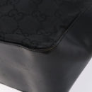 GUCCI GG Canvas Shoulder Bag Nylon Black Silver 001 3766 Auth BA4115-9