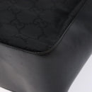 GUCCI GG Canvas Shoulder Bag Nylon Black Silver 001 3766 Auth BA4115-15