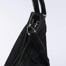 GUCCI GG Canvas Shoulder Bag Nylon Black Silver 001 3766 Auth BA4115-10