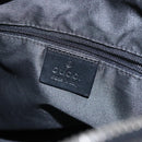 GUCCI GG Canvas Shoulder Bag Nylon Black Silver 001 3766 Auth BA4115-18