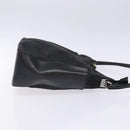 GUCCI GG Canvas Shoulder Bag Nylon Black Silver 001 3766 Auth BA4115-3
