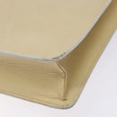 GUCCI Shoulder Bag Leather Cream Gold Auth BA4121-16