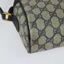 GUCCI GG Supreme Sherry Line Shoulder Bag PVC Navy Gold 98 02 005 Auth BA4122-15