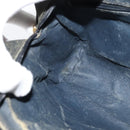 GUCCI GG Supreme Sherry Line Shoulder Bag PVC Navy Gold 98 02 005 Auth BA4122-20