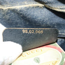 GUCCI GG Supreme Sherry Line Shoulder Bag PVC Navy Gold 98 02 005 Auth BA4122-12