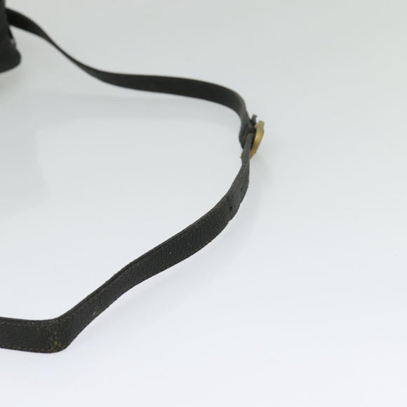 GUCCI GG Supreme Sherry Line Shoulder Bag PVC Navy Gold 98 02 005 Auth BA4122